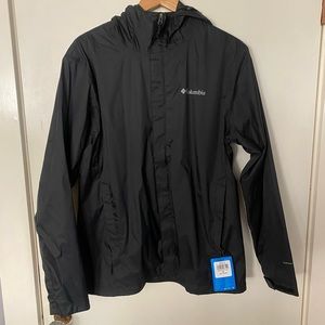 Columbia waterproof raincoat all black and size medium